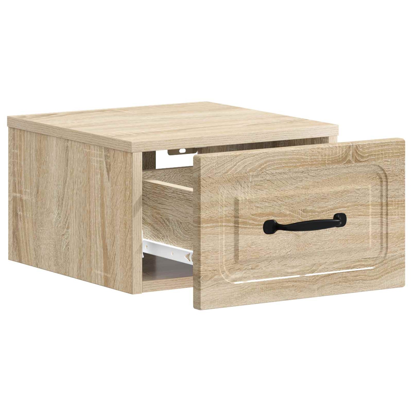 Væghængt Natbord med skuffe 2 pcs Sonoma-eg 34,5 x 33 x 20 cm