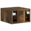 Væghængt Natbord med skuffe 2 pcs Røget eg 34,5 x 33 x 20 cm