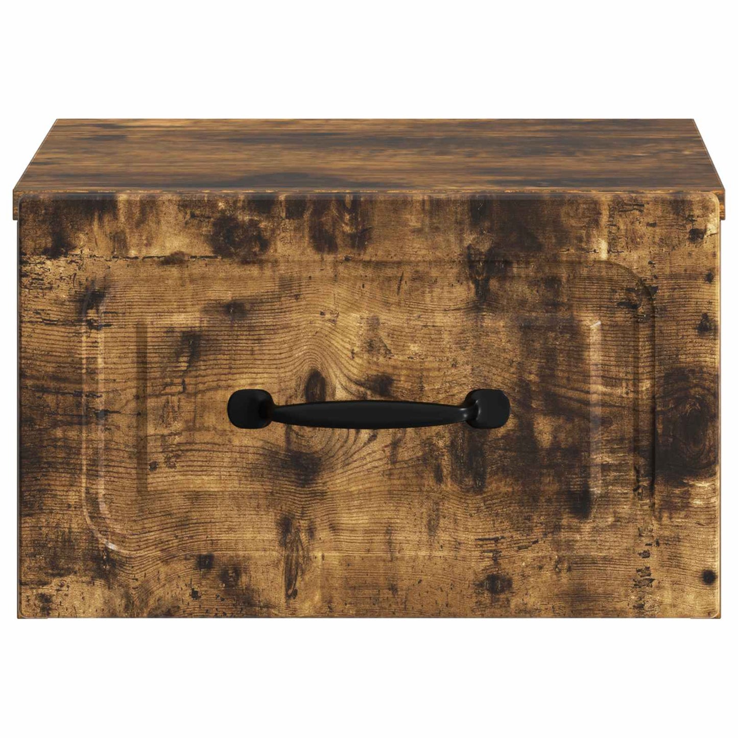 Væghængt Natbord med skuffe 2 pcs Røget eg 34,5 x 33 x 20 cm