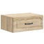 Væghængt Natbord med skuffe 2 pcs Sonoma-eg 49 x 34,5 x 20 cm