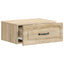 Væghængt Natbord med skuffe 2 pcs Sonoma-eg 49 x 34,5 x 20 cm