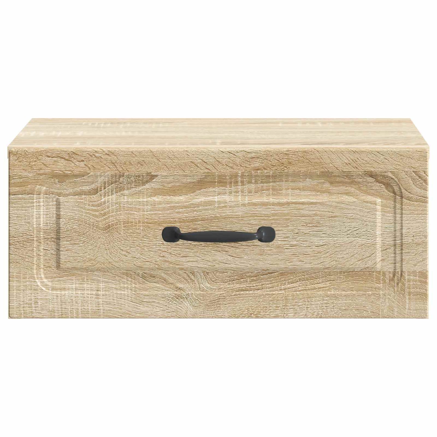 Væghængt Natbord med skuffe 2 pcs Sonoma-eg 49 x 34,5 x 20 cm