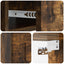 Væghængt Natbord med skuffe 2 pcs Røget eg 49 x 34,5 x 20 cm