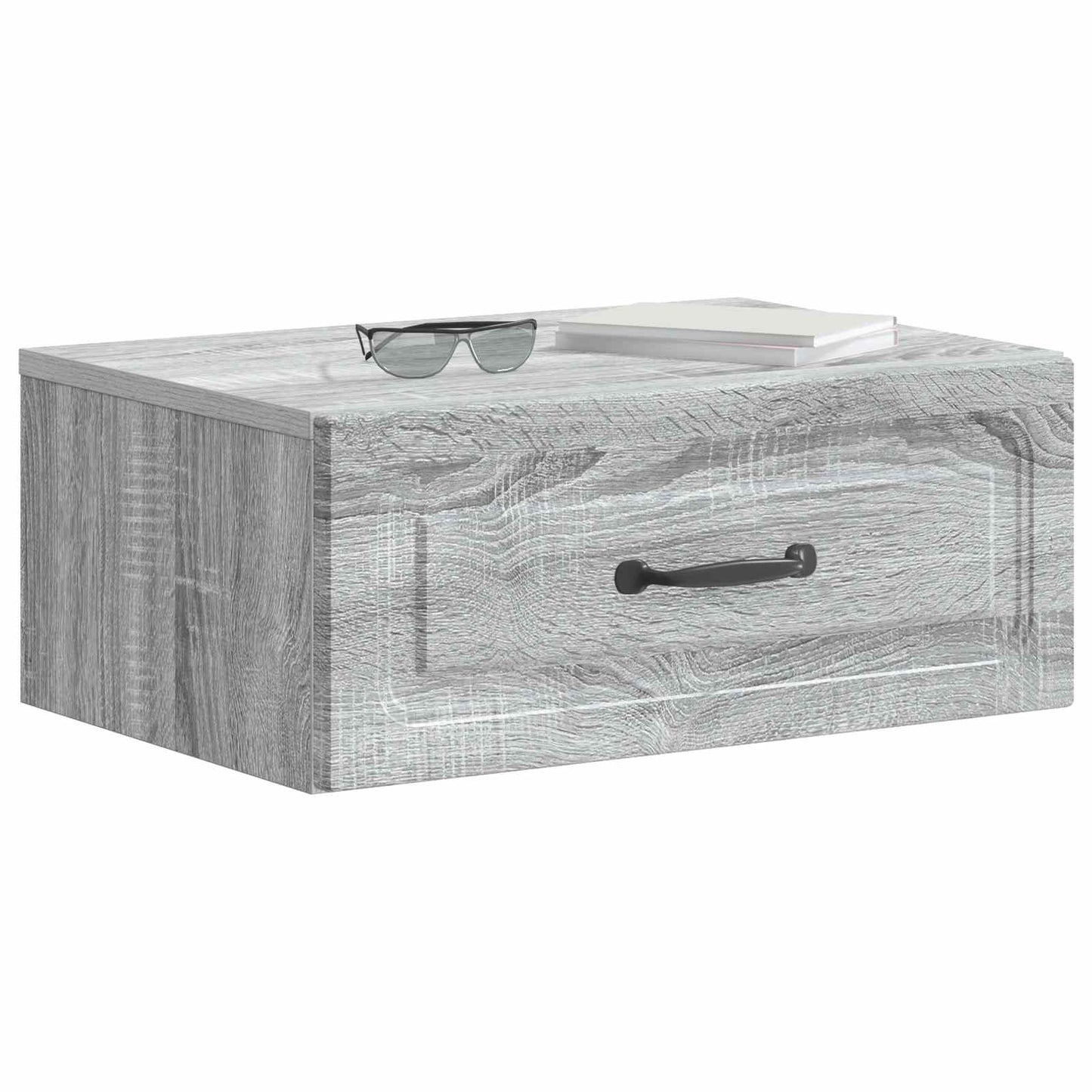 Væghængt Natbord 2 pcs Grå sonoma-eg 49 x 34,5 x 20 cm