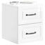 Væghængt Natbord med skuffe Hvid højglans 34,5 x 33 x 40 cm