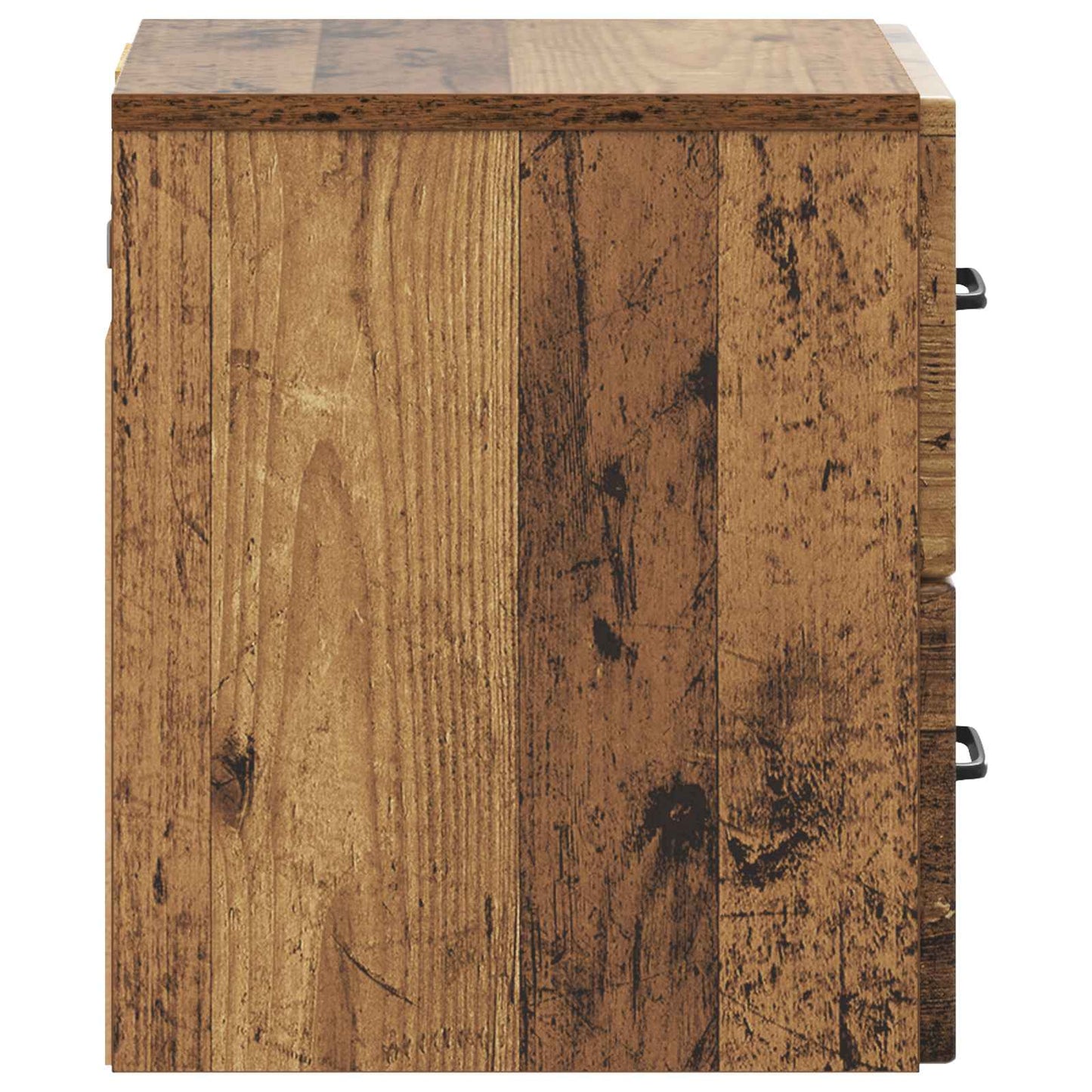 Væghængt Natbord Gammelt træ 34,5 x 33 x 40 cm Konstrueret træ