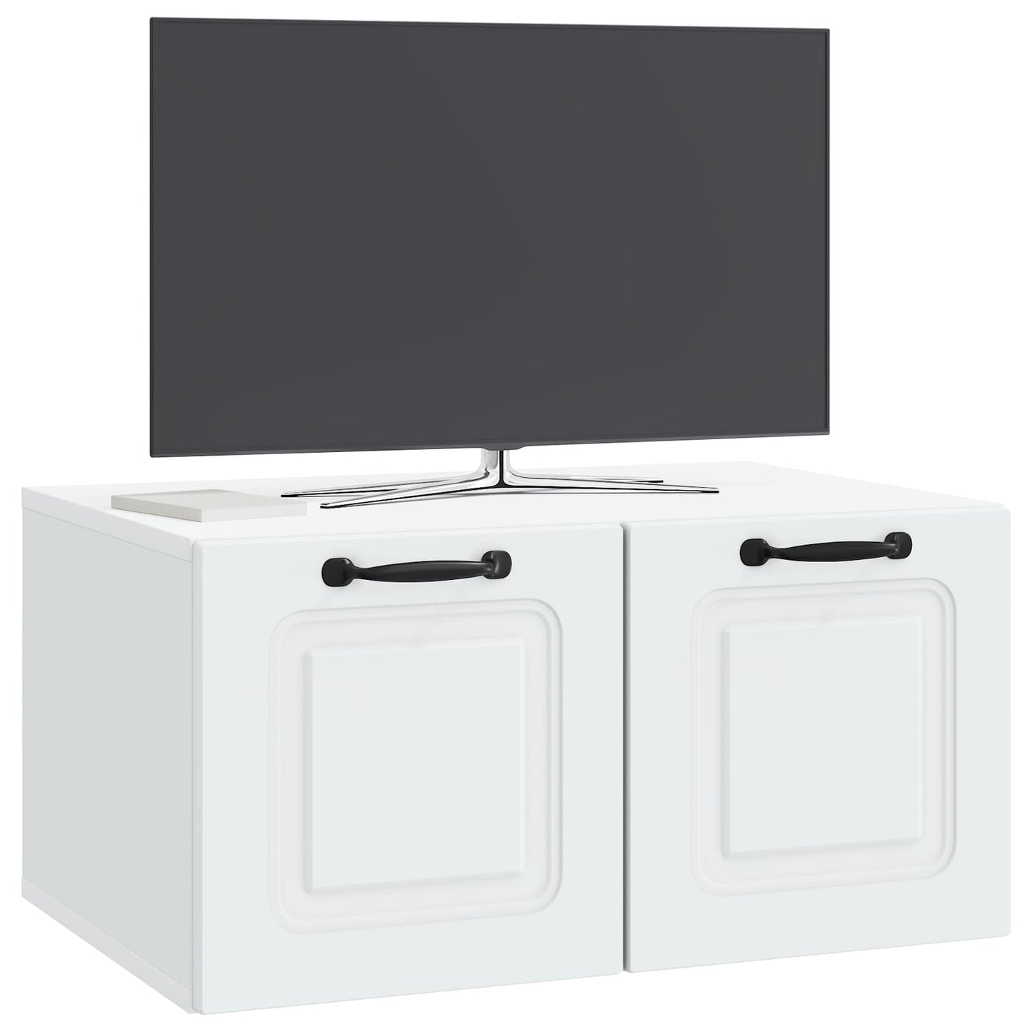 Væghængt TV-skab Hvid 59,5 x 41 x 30 cm Konstrueret træ