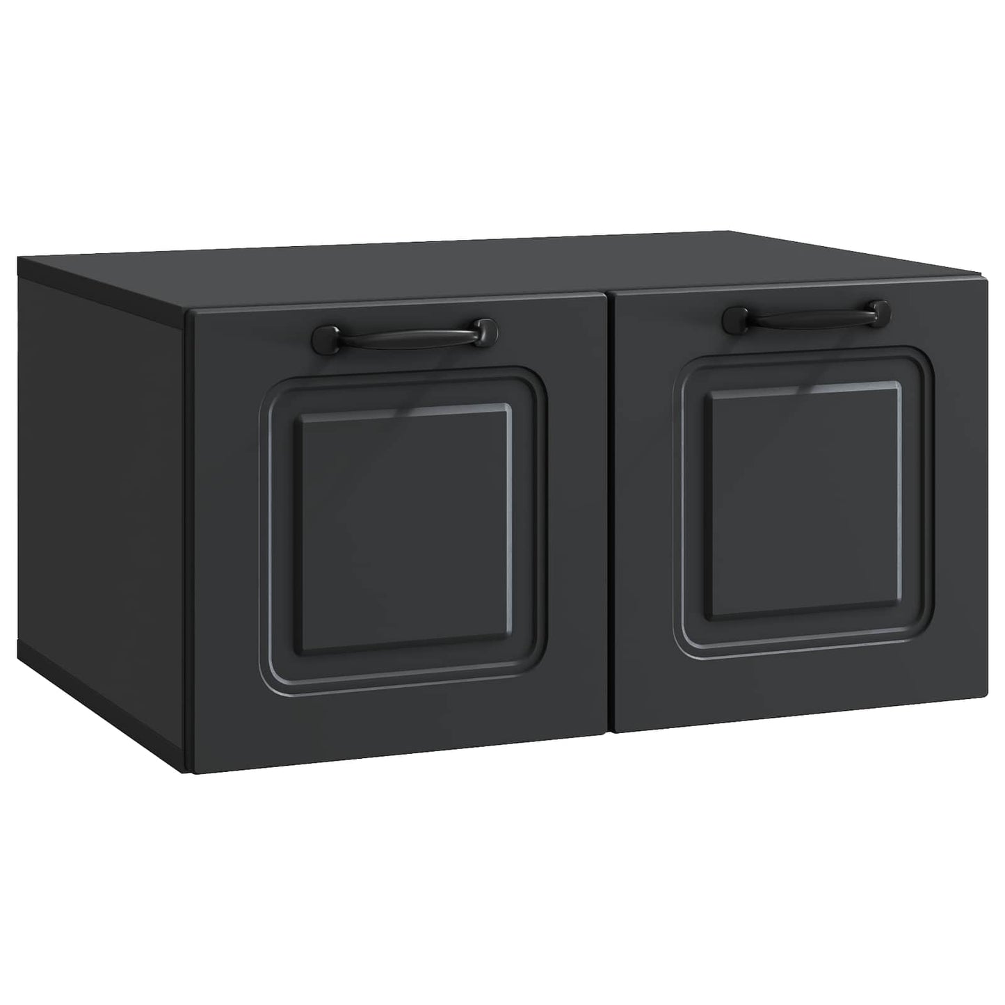 Væghængt TV-skab Sort 59,5 x 41 x 30 cm Konstrueret træ