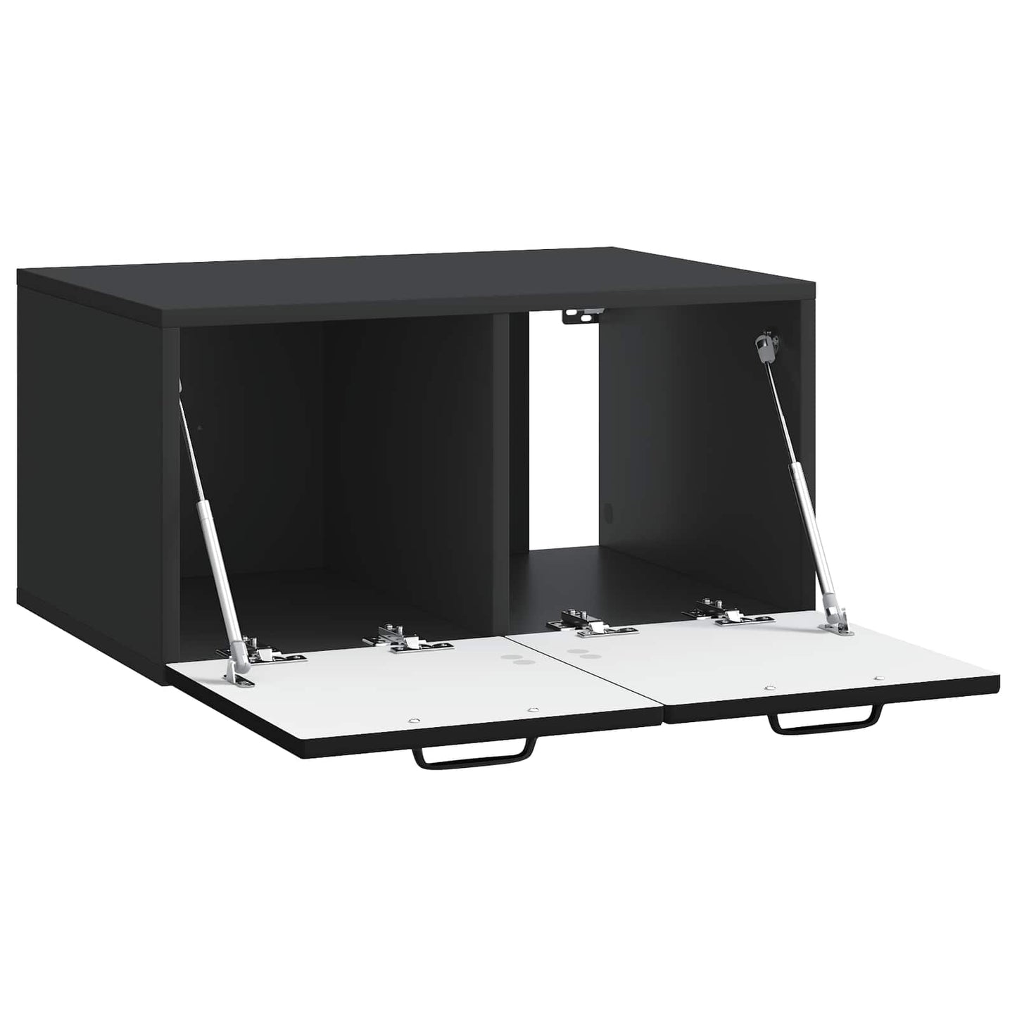 Væghængt TV-skab Sort 59,5 x 41 x 30 cm Konstrueret træ