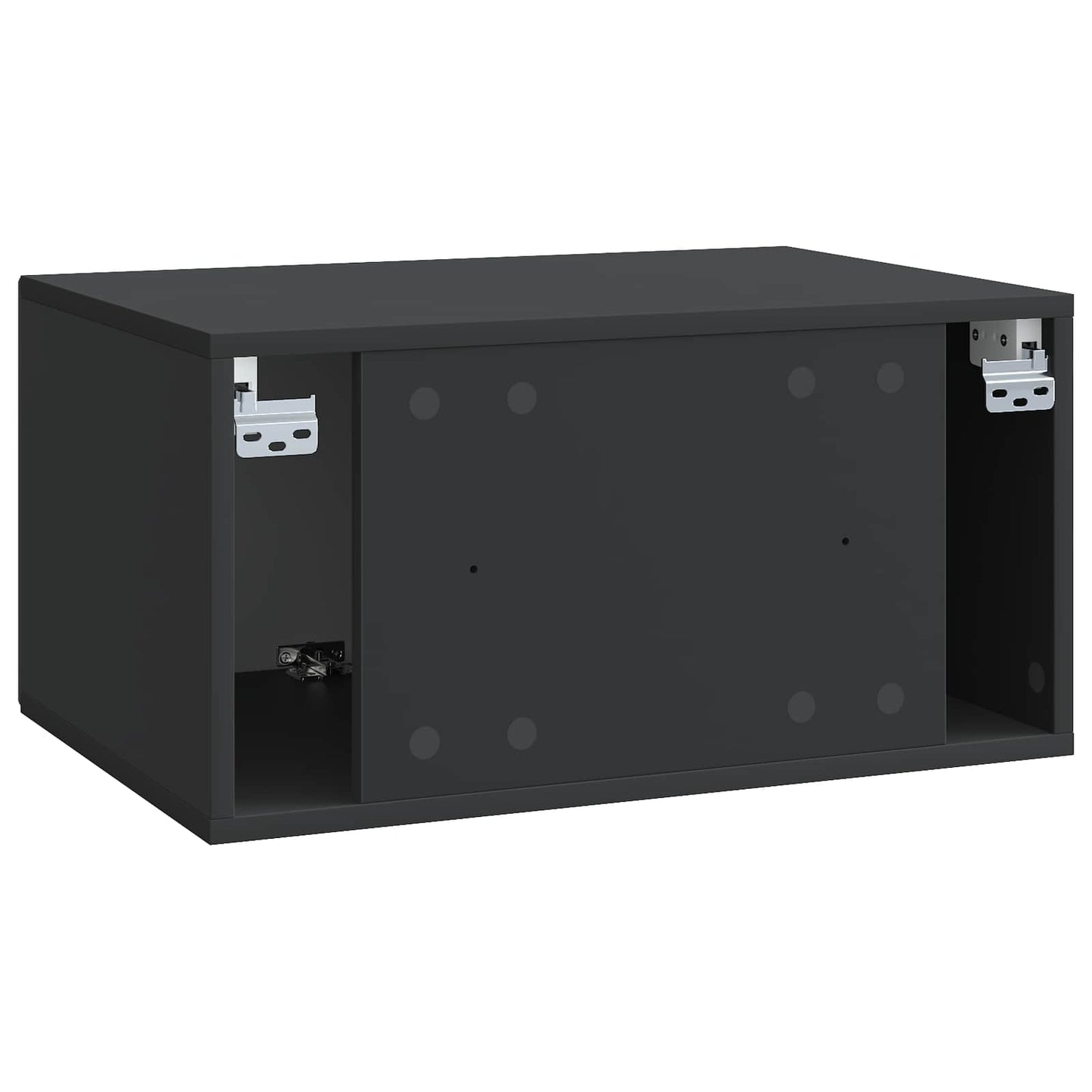 Væghængt TV-skab Sort 59,5 x 41 x 30 cm Konstrueret træ