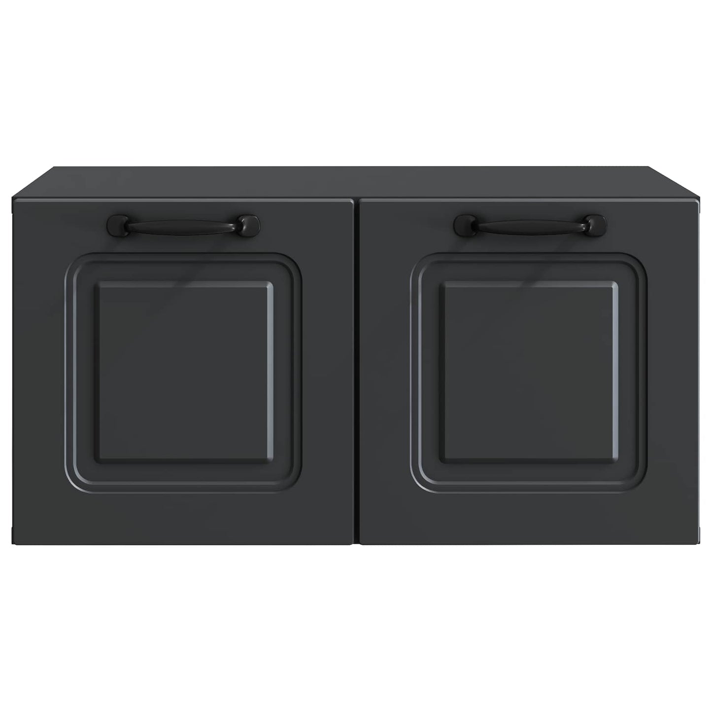 Væghængt TV-skab Sort 59,5 x 41 x 30 cm Konstrueret træ