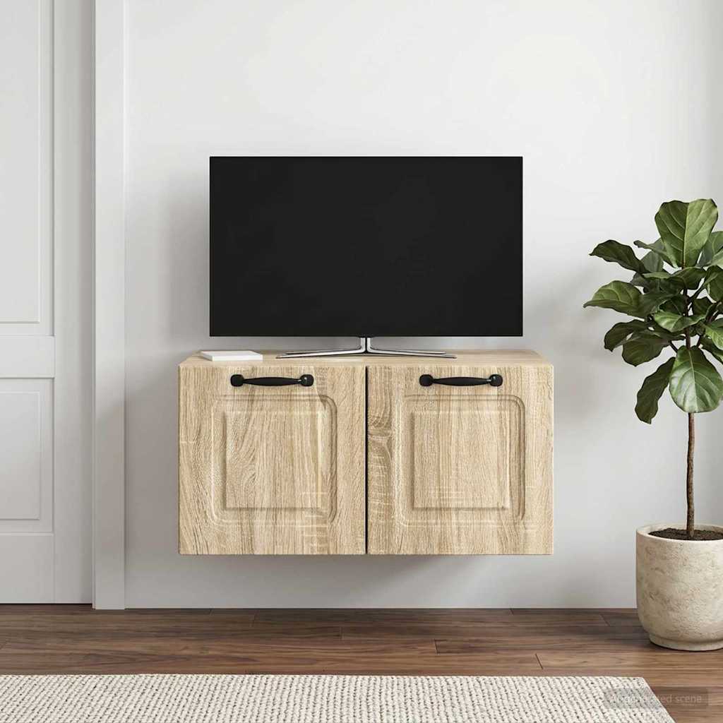 Væghængt TV-skab Sonoma-eg 59,5 x 41 x 30 cm Konstrueret træ