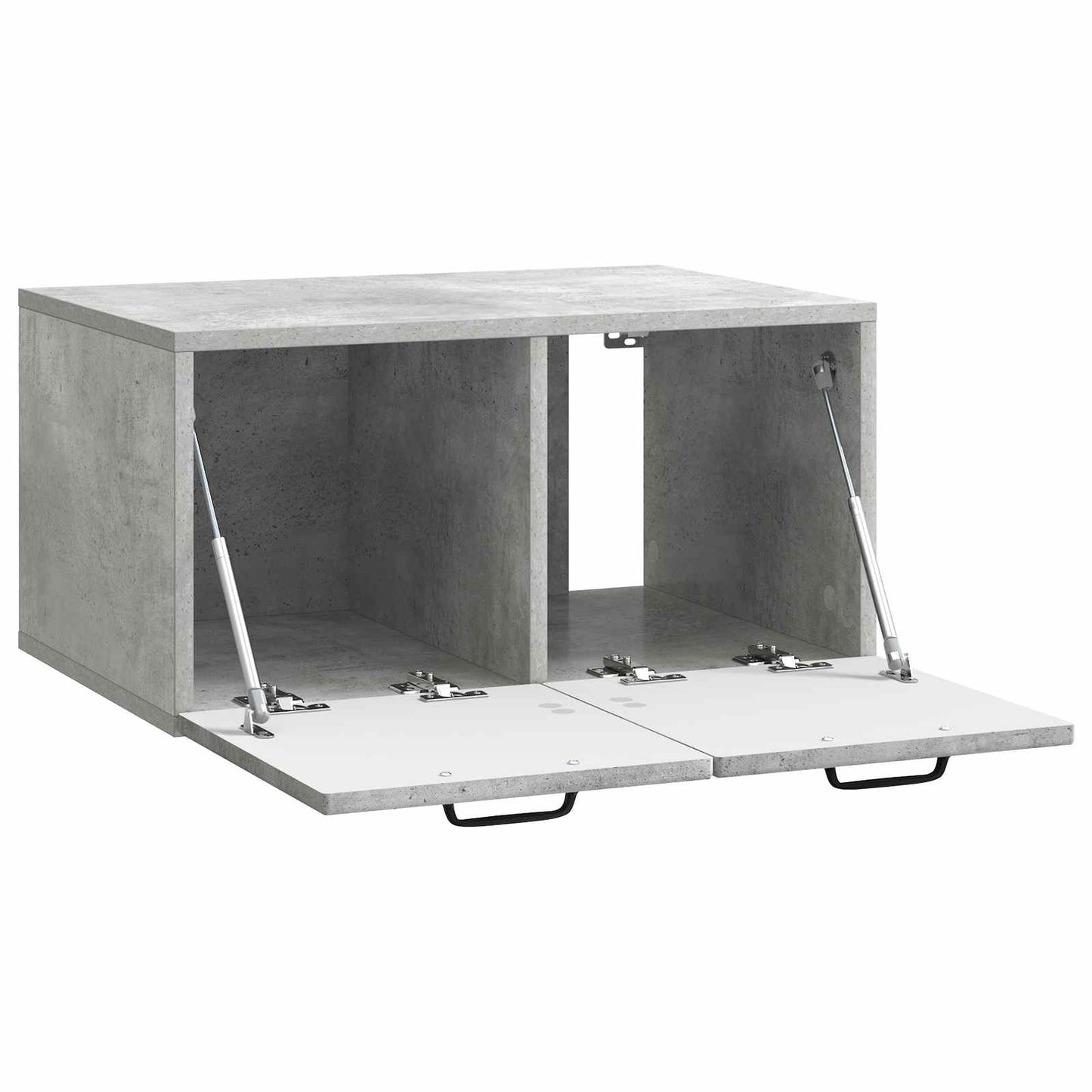 Væghængt TV-skab Betongrå 59,5 x 41 x 30 cm Konstrueret træ