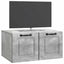 Væghængt TV-skab Betongrå 59,5 x 41 x 30 cm Konstrueret træ