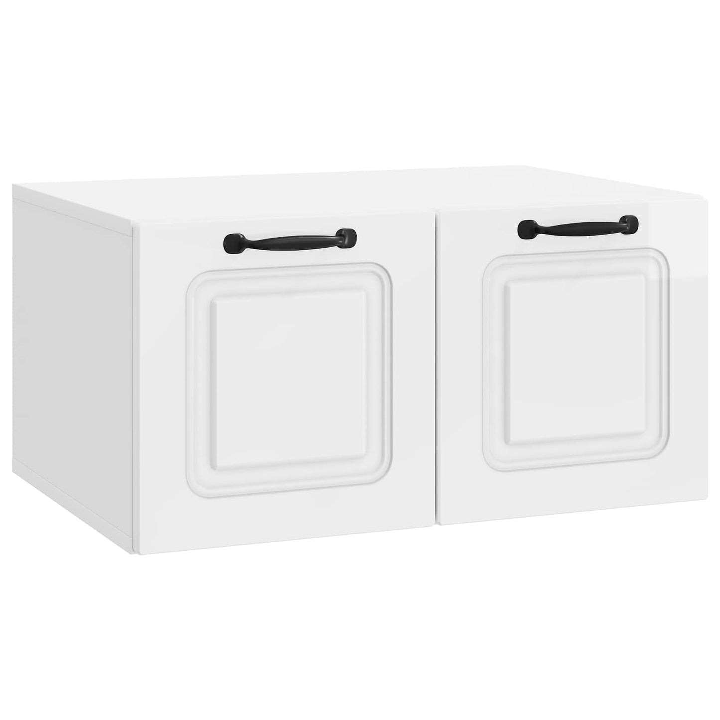 Væghængt TV-skab Vægmonteret Hvid højglans 59,5 x 41 x 30 cm