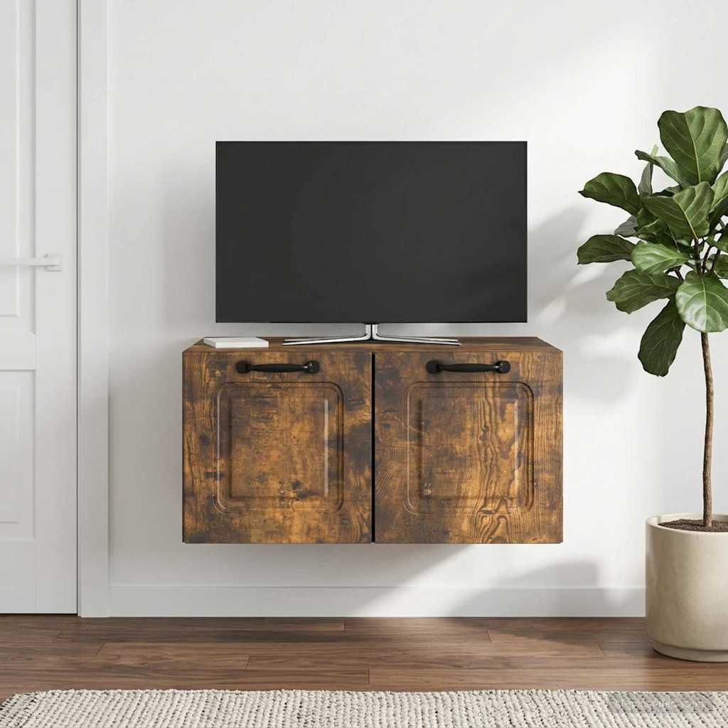 Væghængt TV-skab Røget eg 59,5 x 41 x 30 cm Konstrueret træ