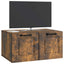 Væghængt TV-skab Røget eg 59,5 x 41 x 30 cm Konstrueret træ