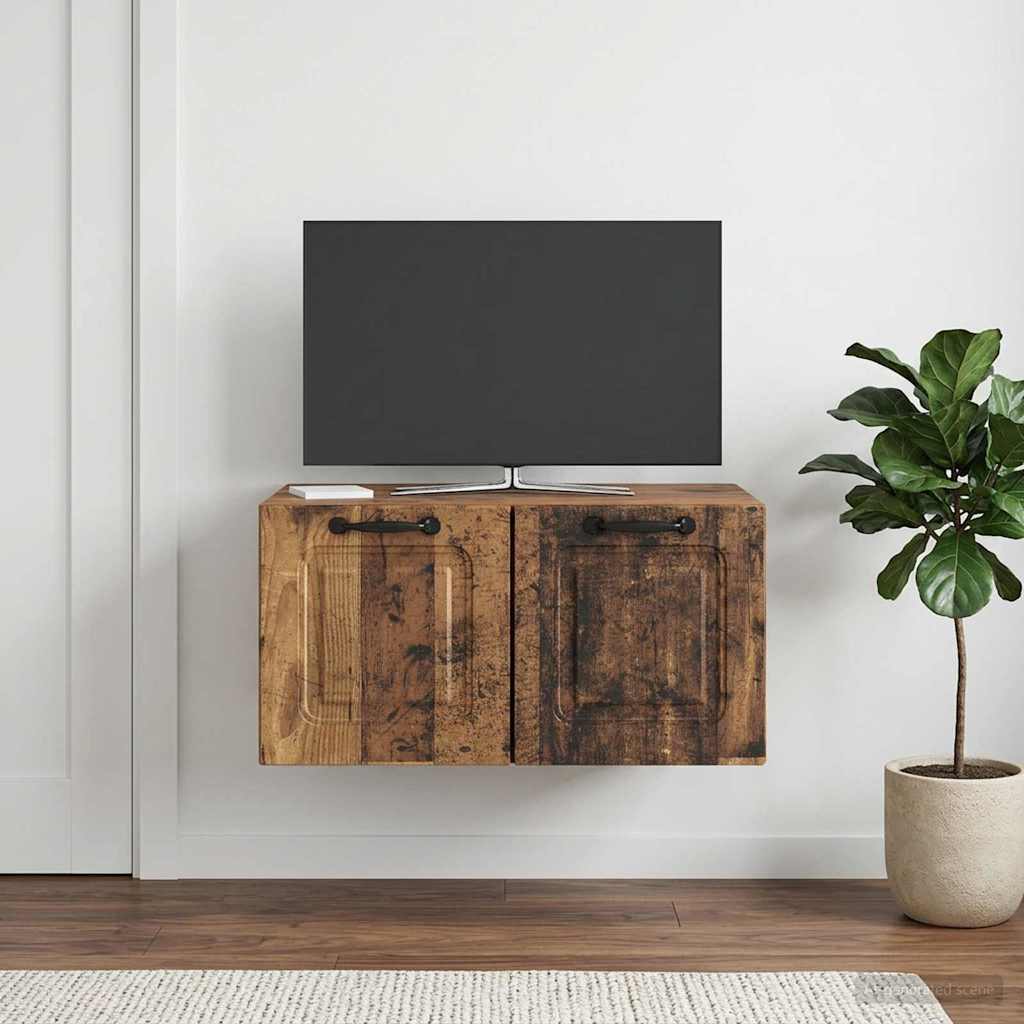 Væghængt TV-skab Gammelt træ 59,5 x 41 x 30 cm Konstrueret træ