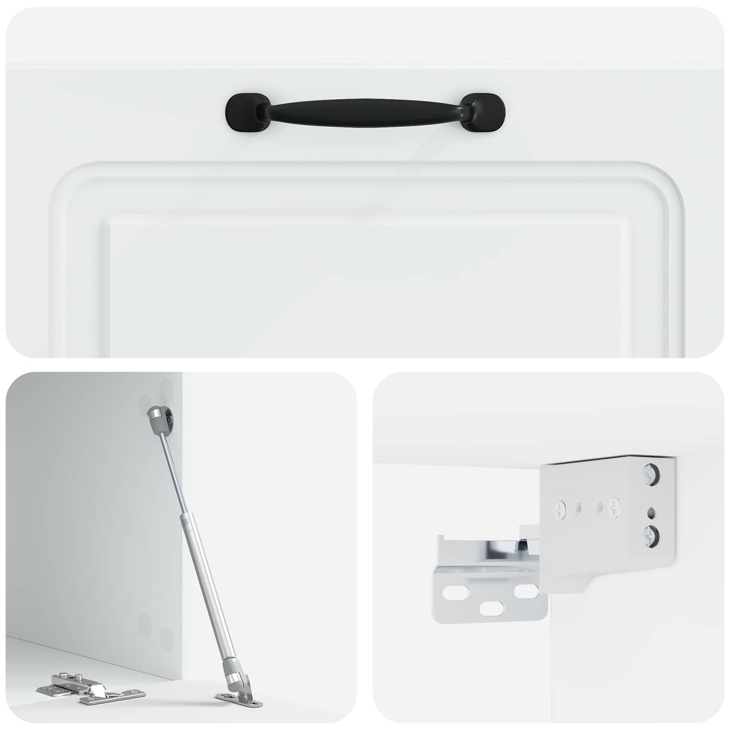 Væghængt TV-skab Hvid 78,5 x 41 x 30 cm Konstrueret træ