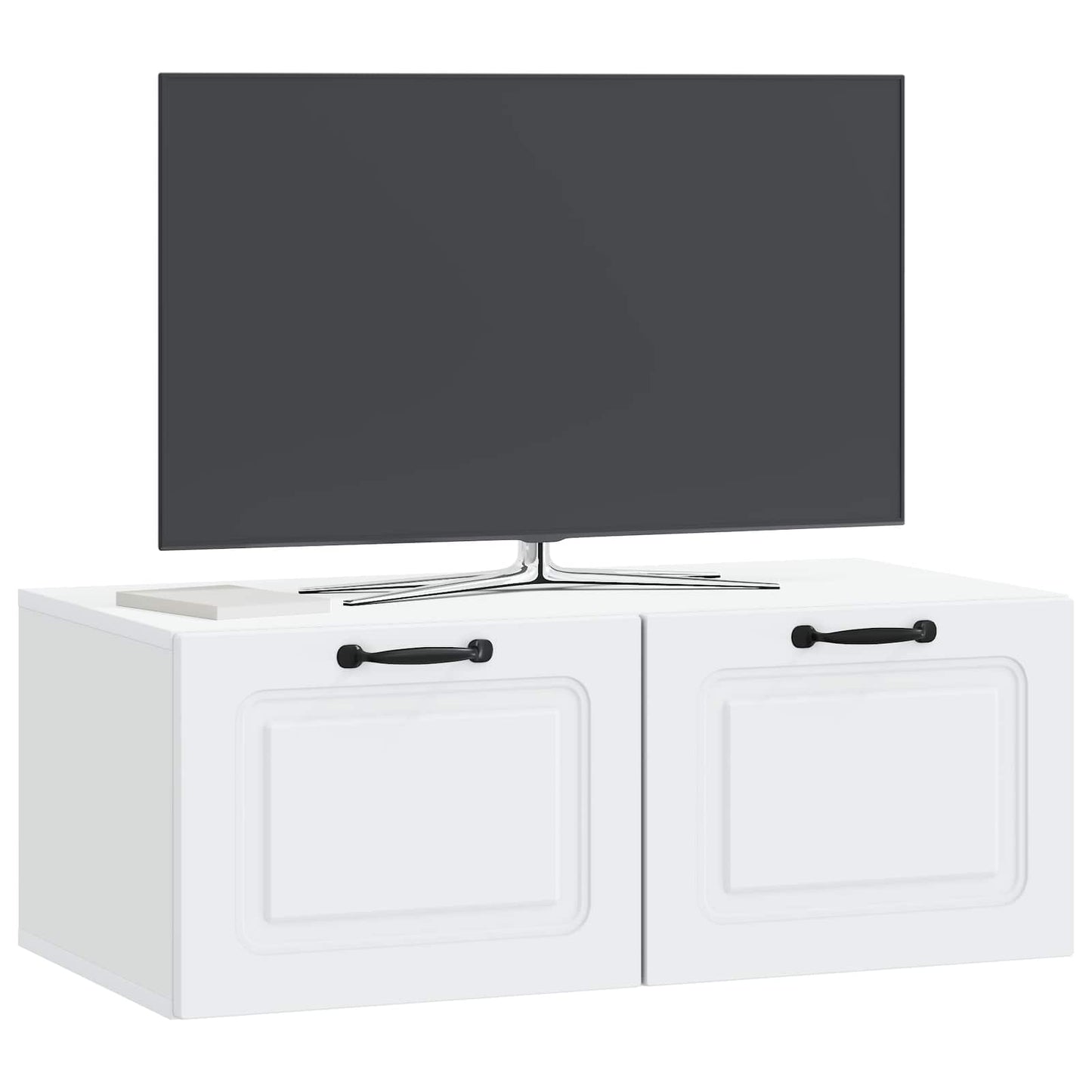 Væghængt TV-skab Hvid 78,5 x 41 x 30 cm Konstrueret træ