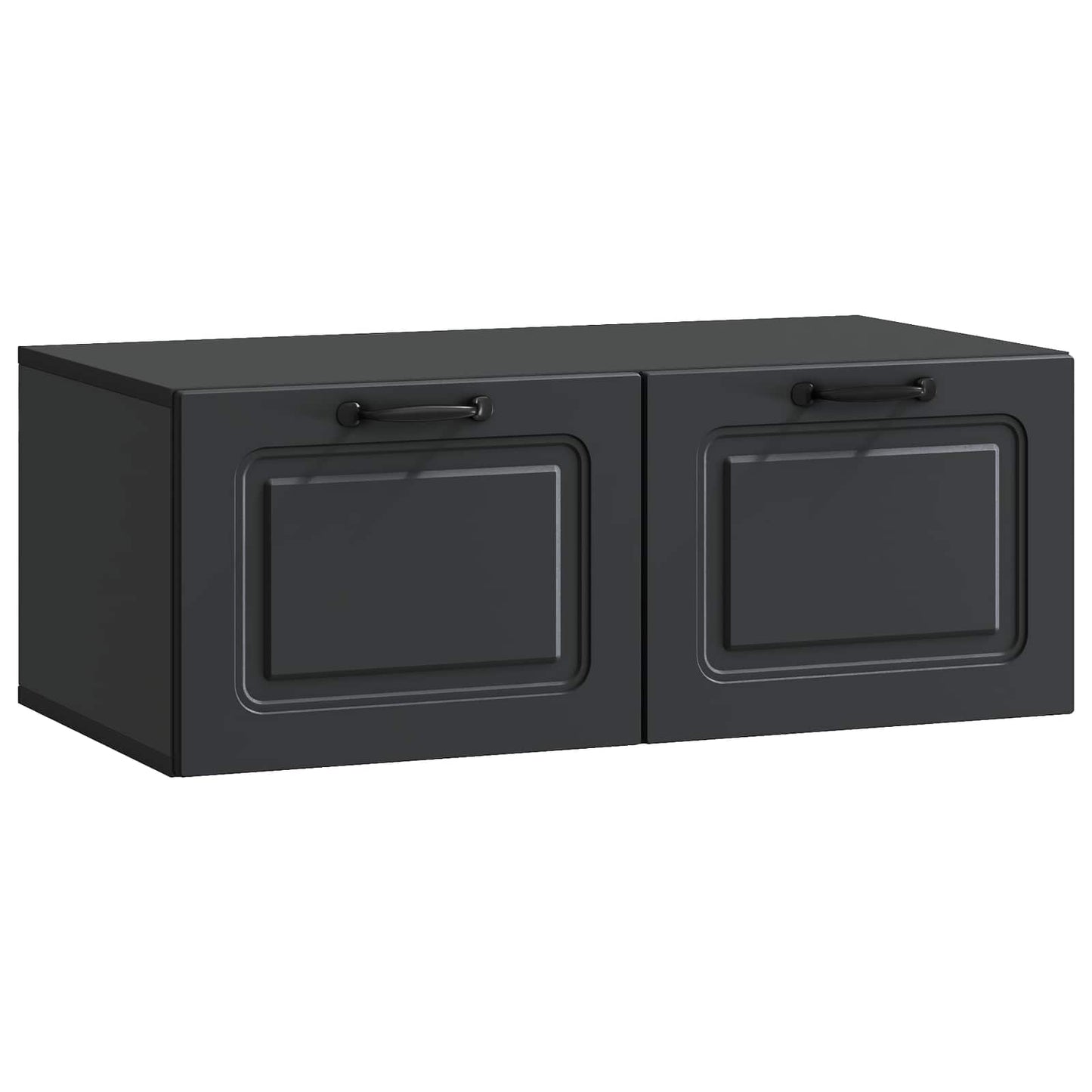 Væghængt TV-skab Sort 78,5 x 41 x 30 cm Konstrueret træ