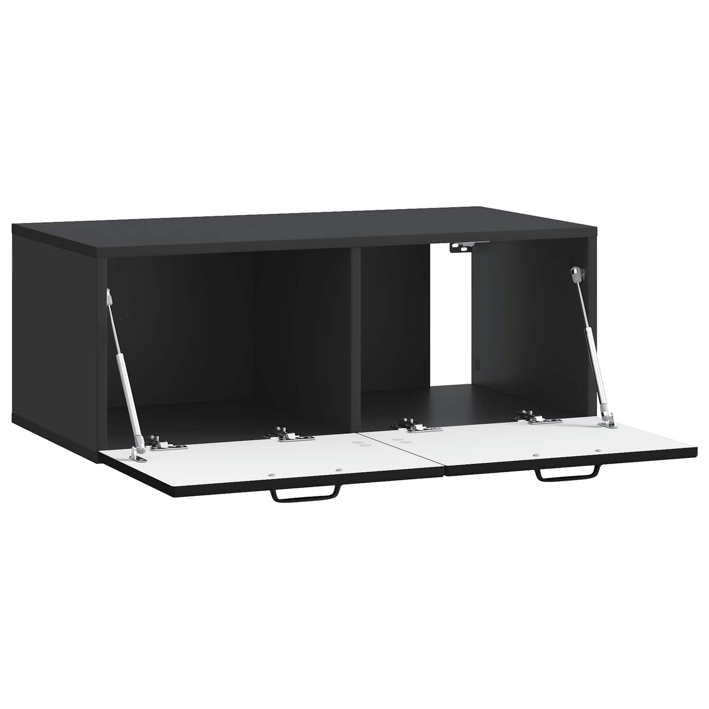 Væghængt TV-skab Sort 78,5 x 41 x 30 cm Konstrueret træ