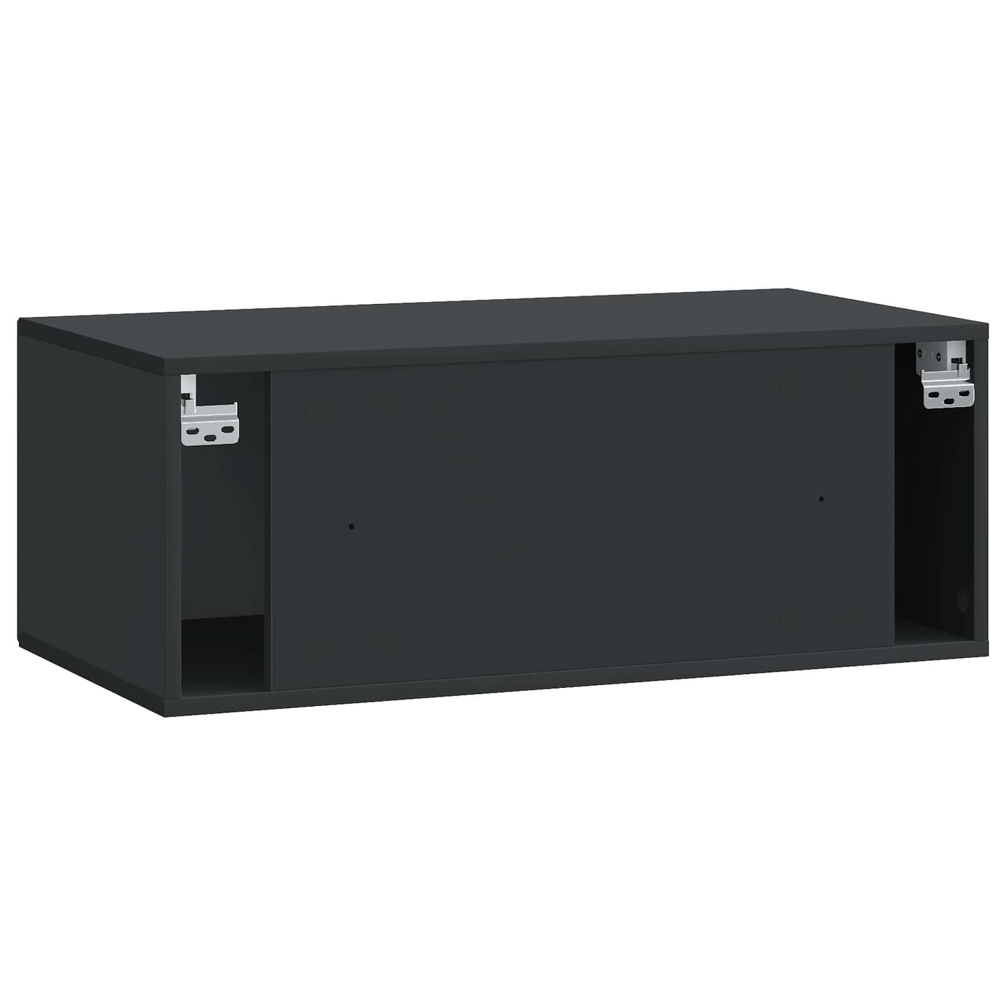 Væghængt TV-skab Sort 78,5 x 41 x 30 cm Konstrueret træ