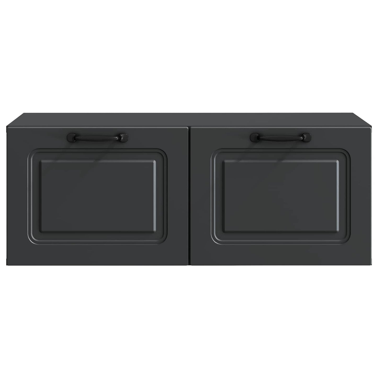 Væghængt TV-skab Sort 78,5 x 41 x 30 cm Konstrueret træ
