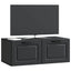 Væghængt TV-skab Sort 78,5 x 41 x 30 cm Konstrueret træ