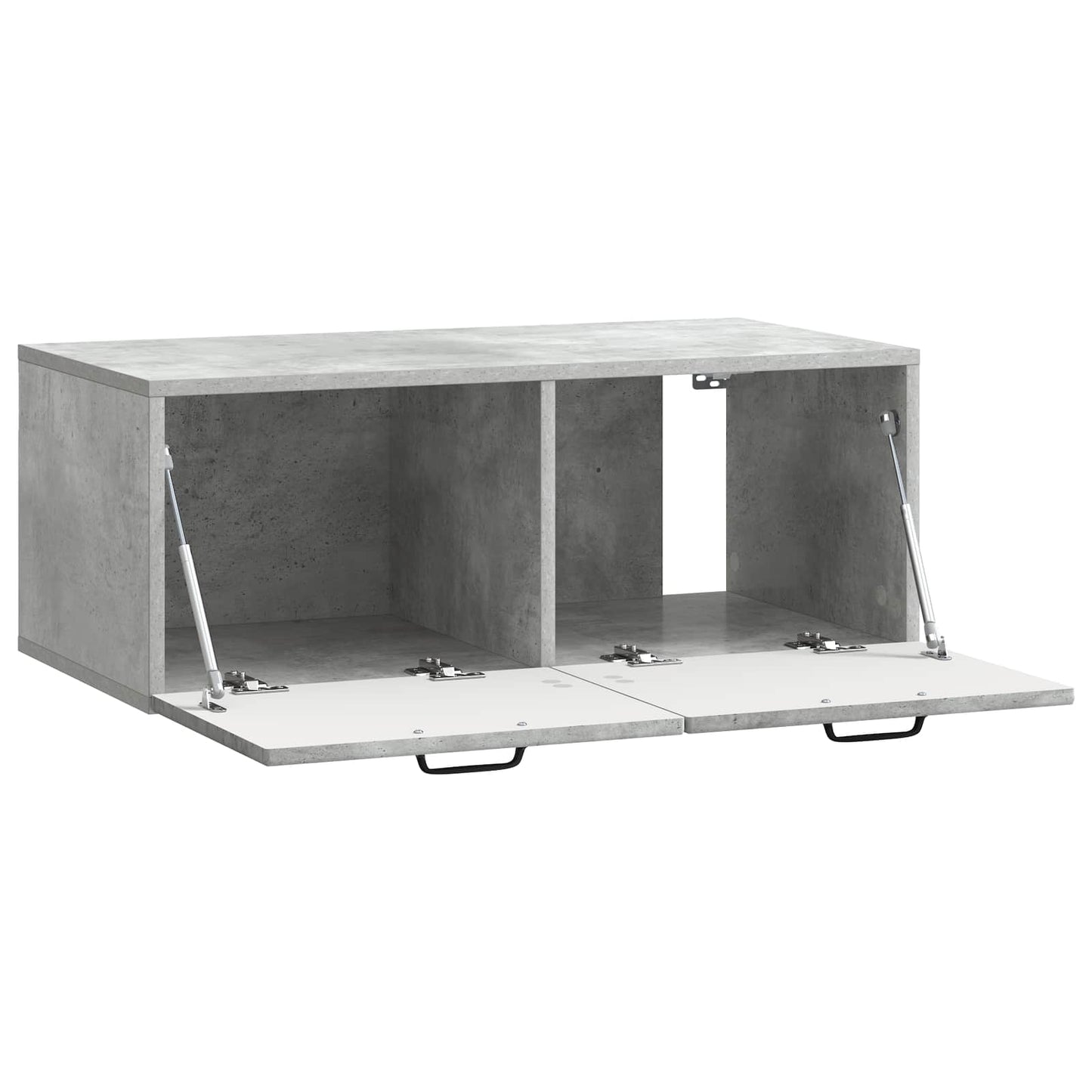 Væghængt TV-skab Betongrå 78,5 x 41 x 30 cm Konstrueret træ