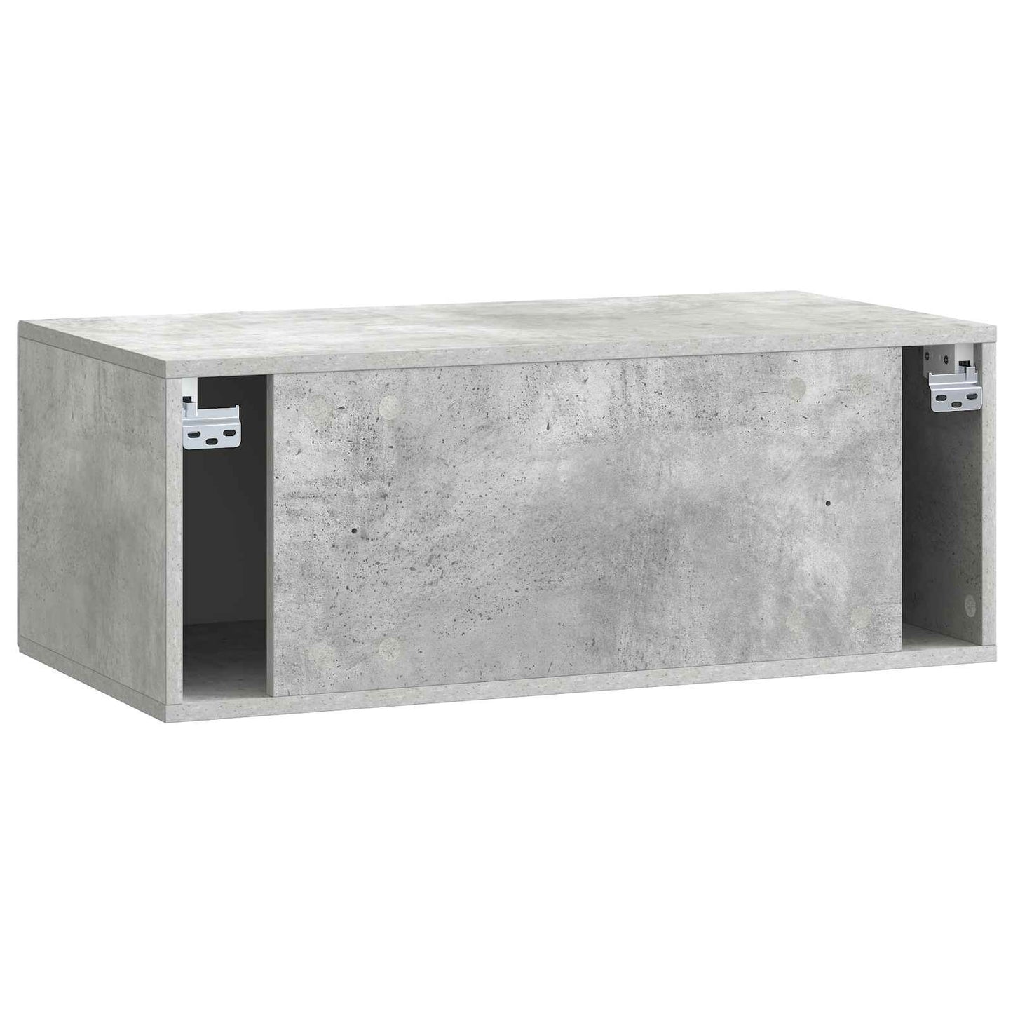 Væghængt TV-skab Betongrå 78,5 x 41 x 30 cm Konstrueret træ