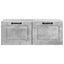 Væghængt TV-skab Betongrå 78,5 x 41 x 30 cm Konstrueret træ