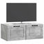 Væghængt TV-skab Betongrå 78,5 x 41 x 30 cm Konstrueret træ