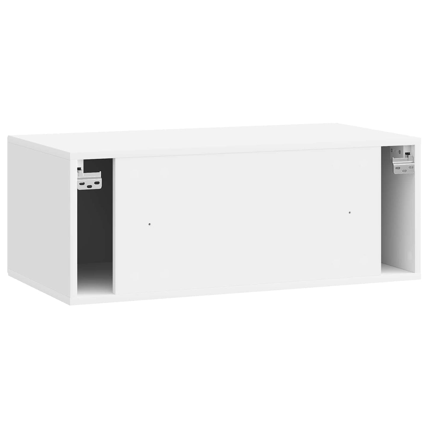 Væghængt TV-skab Vægmonteret Hvid højglans 78,5 x 41 x 30 cm
