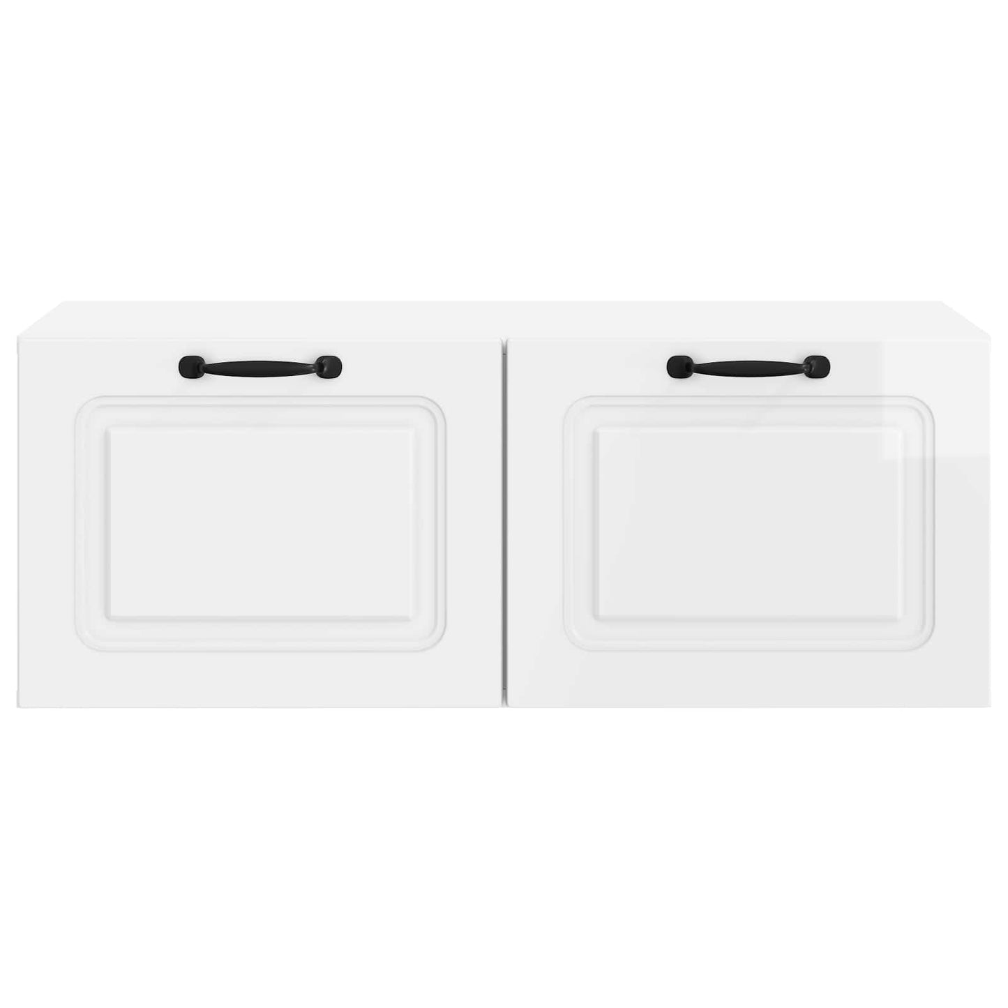Væghængt TV-skab Vægmonteret Hvid højglans 78,5 x 41 x 30 cm
