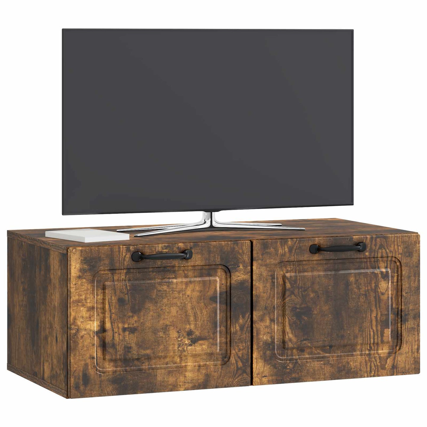 Væghængt TV-skab Røget eg 78,5 x 41 x 30 cm Konstrueret træ