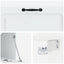Væghængt TV-skab Hvid 98 x 41 x 30 cm Konstrueret træ