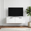Væghængt TV-skab Hvid 98 x 41 x 30 cm Konstrueret træ