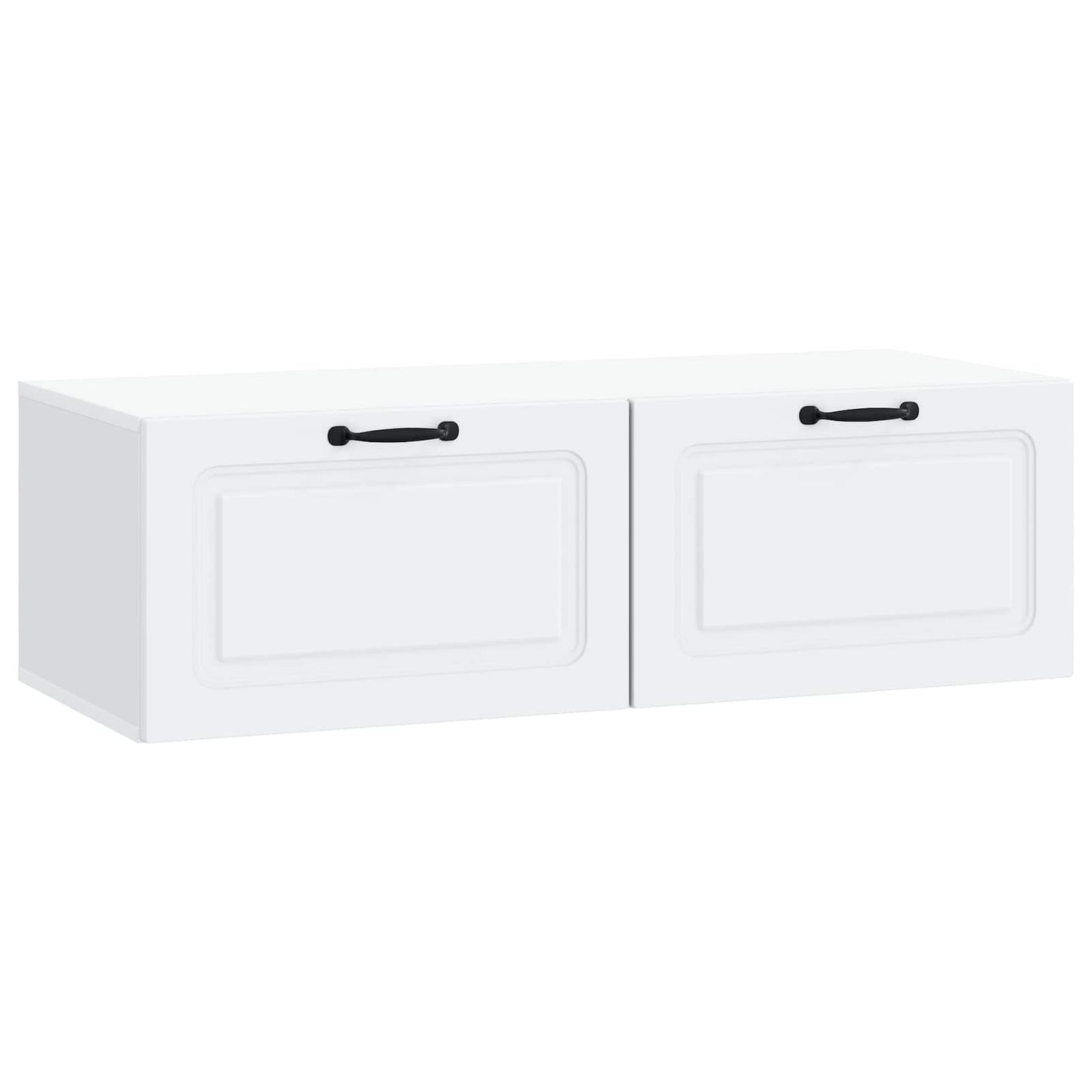 Væghængt TV-skab Hvid 98 x 41 x 30 cm Konstrueret træ