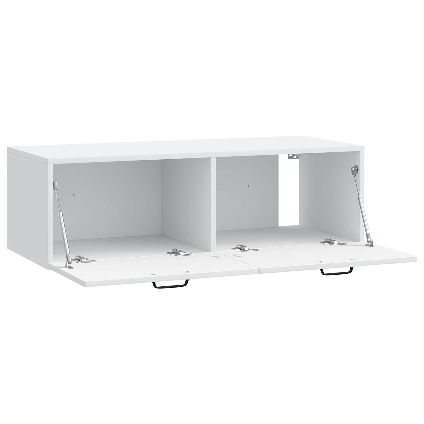 Væghængt TV-skab Hvid 98 x 41 x 30 cm Konstrueret træ