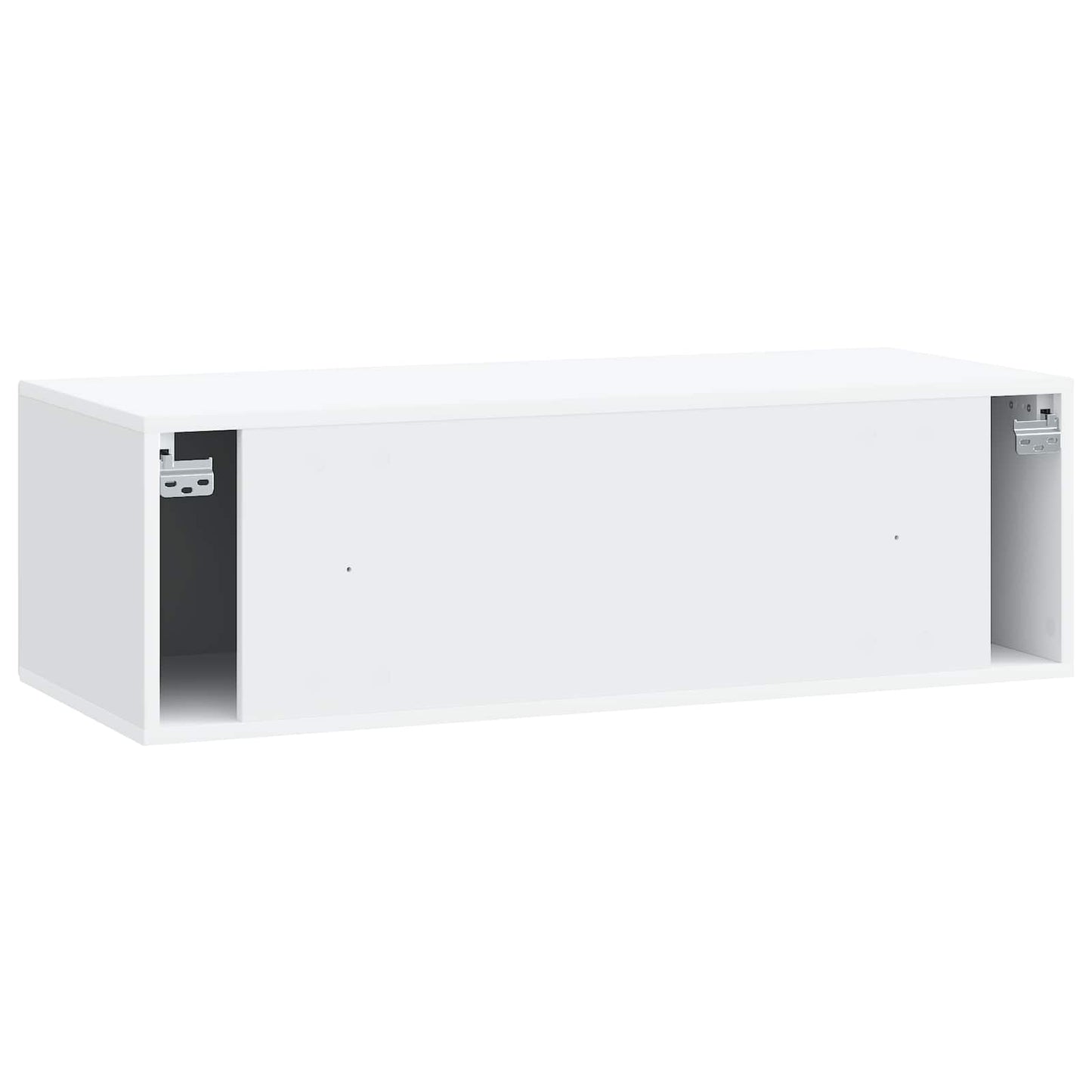 Væghængt TV-skab Hvid 98 x 41 x 30 cm Konstrueret træ