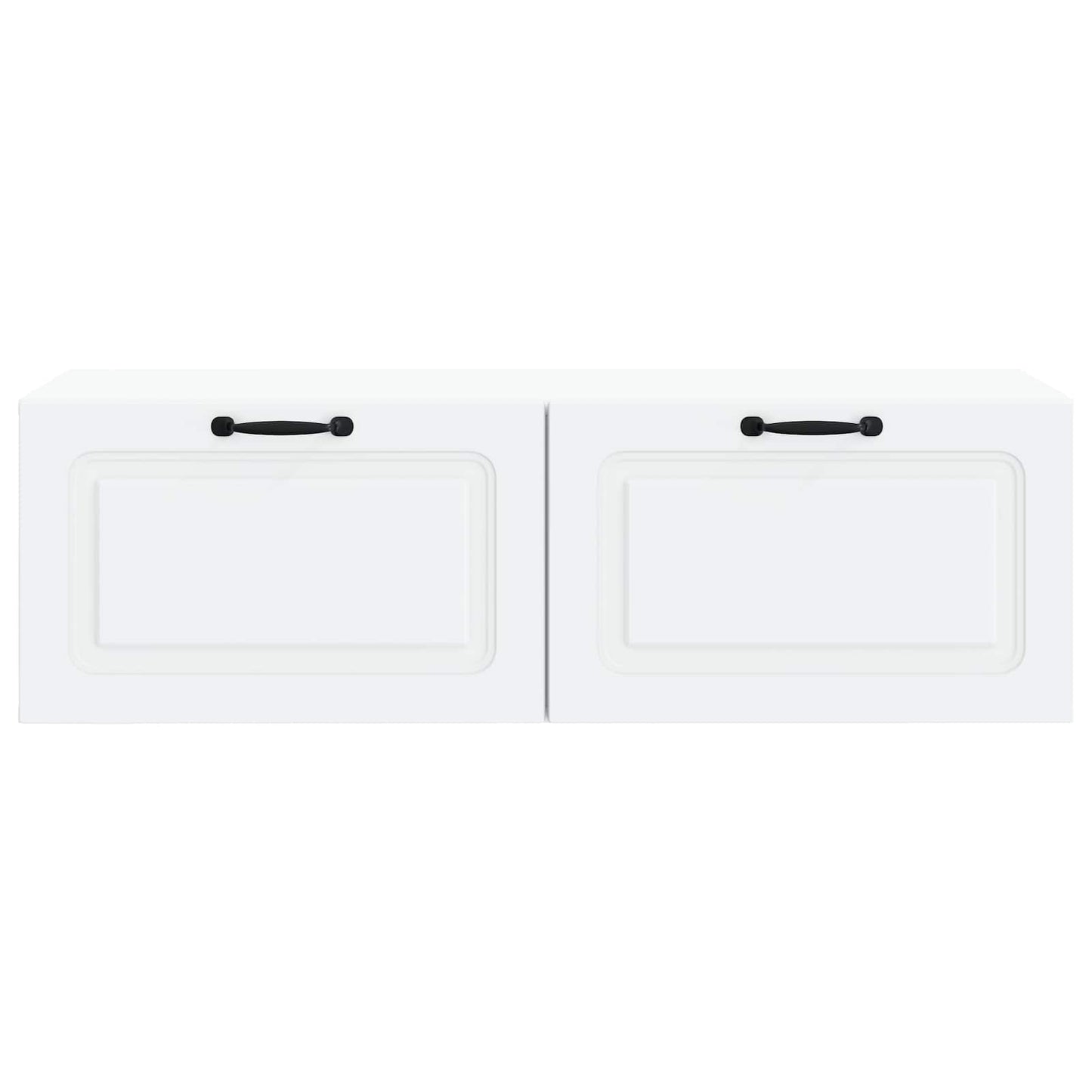 Væghængt TV-skab Hvid 98 x 41 x 30 cm Konstrueret træ