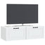 Væghængt TV-skab Hvid 98 x 41 x 30 cm Konstrueret træ