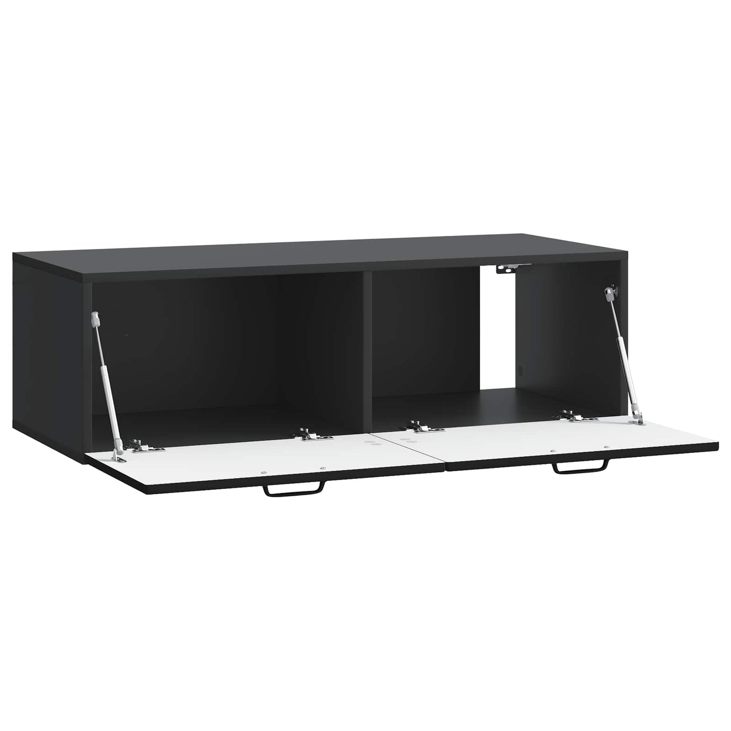 Væghængt TV-skab Sort 98 x 41 x 30 cm Konstrueret træ