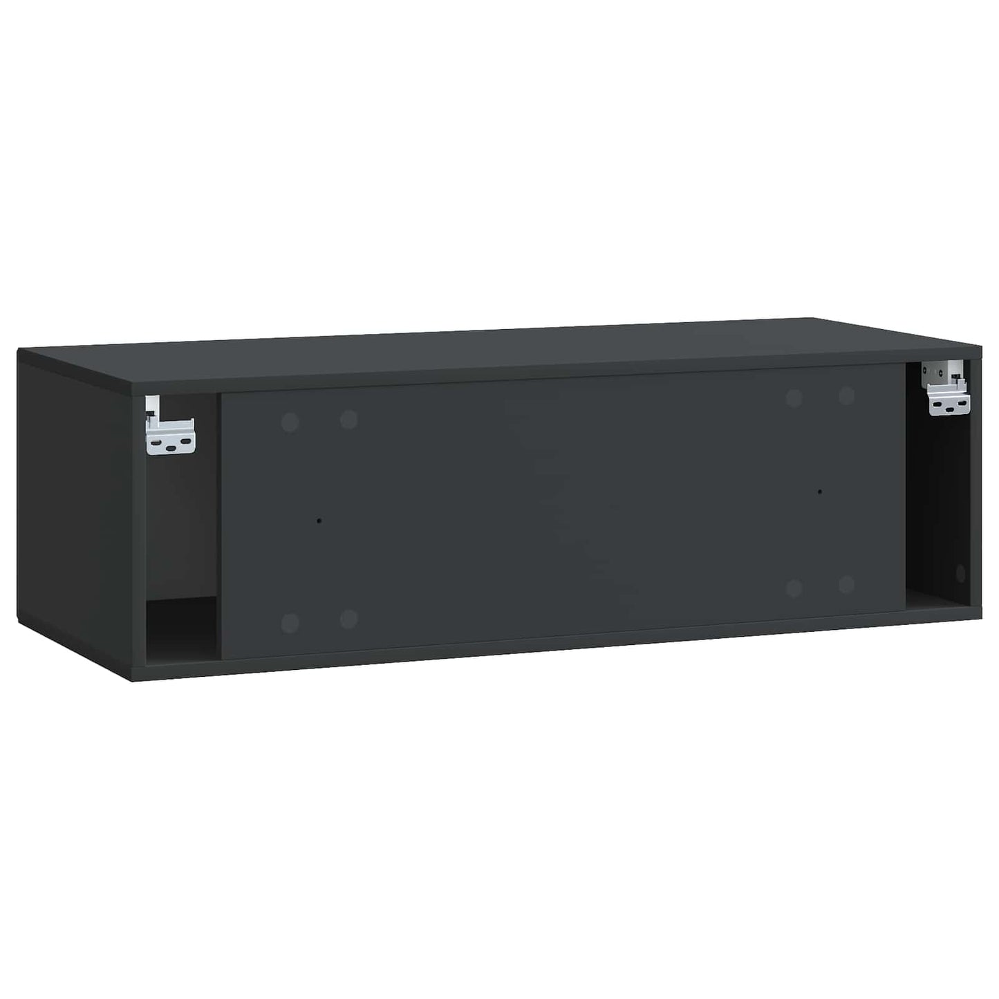 Væghængt TV-skab Sort 98 x 41 x 30 cm Konstrueret træ