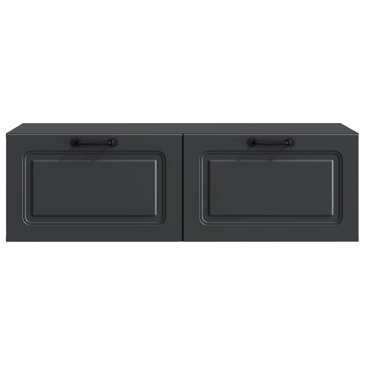 Væghængt TV-skab Sort 98 x 41 x 30 cm Konstrueret træ