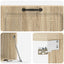 Væghængt TV-skab Sonoma-eg 98 x 41 x 30 cm Konstrueret træ