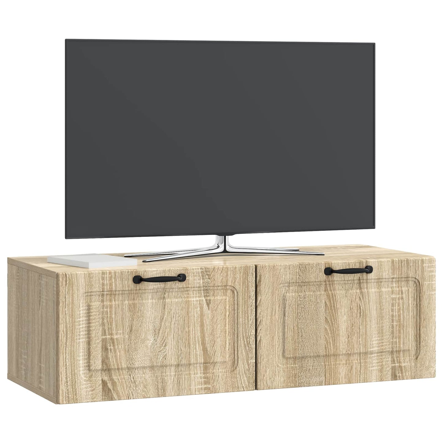 Væghængt TV-skab Sonoma-eg 98 x 41 x 30 cm Konstrueret træ