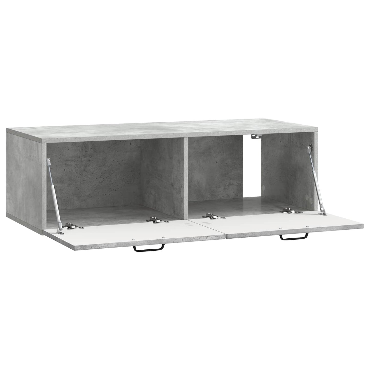 Væghængt TV-skab Betongrå 98 x 41 x 30 cm Konstrueret træ