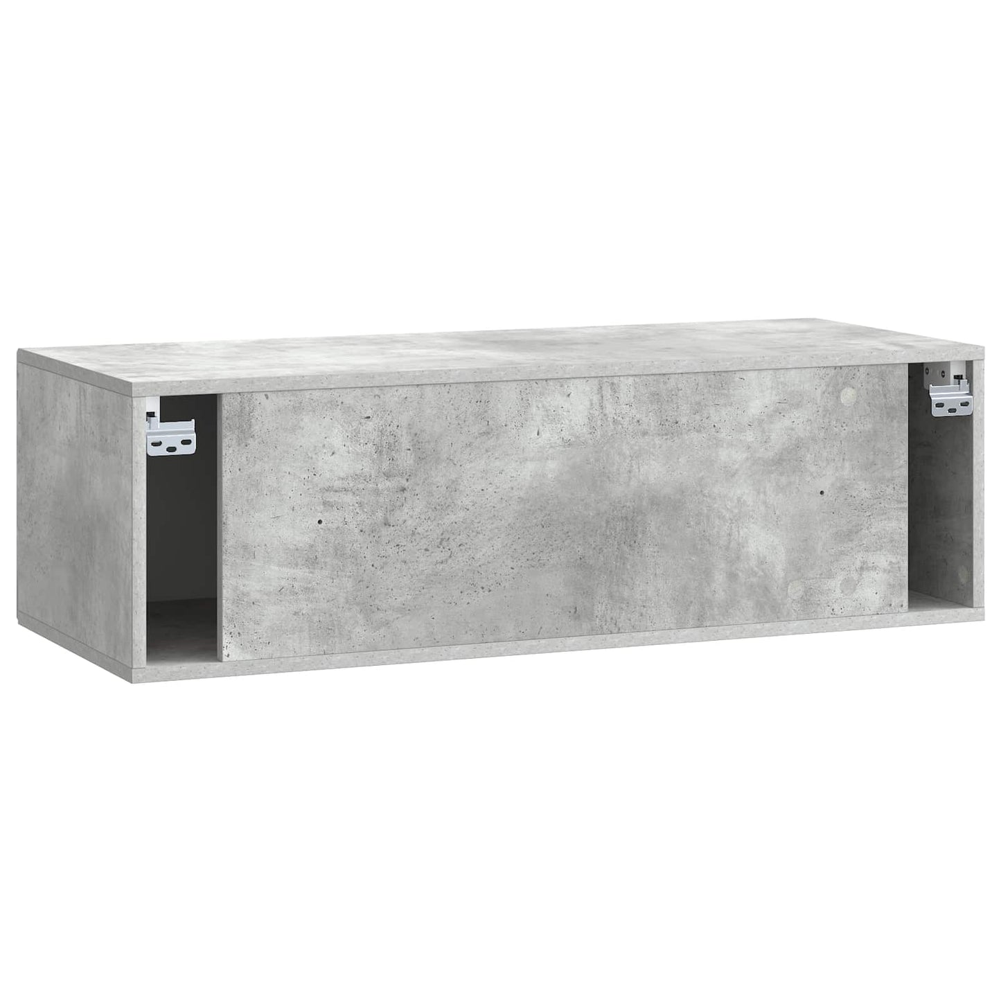 Væghængt TV-skab Betongrå 98 x 41 x 30 cm Konstrueret træ